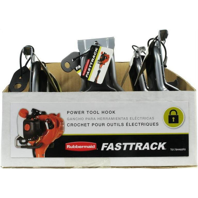  Rubbermaid FastTrack Utility Hook, Garage Organization Wall  Hanger, Tool Hanger, Wall Mount and Heavy Duty Tool Hanger : Tools & Home  Improvement