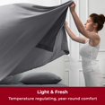 thumbnail image 4 of Juego de sábanas Mellanni Iconic Collection, tamaño queen, gris, 4 of 7