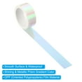 thumbnail image 3 of Uxcell 15mmx5m Holographic Tape Adhesive Metallic Foil Masking Sticker, White 6 Roll, 3 of 5