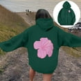 thumbnail image 2 of CONFREE Hoodies For Women Floral Prints Hoodies For Women Trendy Long Sleeve Casual Pullover Sweatshirts With Pockets Comfy Winter Clothes, 2 of 7