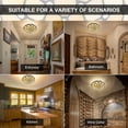 thumbnail image 4 of Tiffany Ceiling Lights, Stained Glass Ceiling Light 2-Lights 12 Inch Tiffany Flush Mount Ceiling Light for Bedroom Dining Living Room Entryway Foyer, 4 of 6