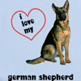 thumbnail image 2 of CafePress - German Shepherd Lover Infant Bodysuit - Baby Light Bodysuit, Size Newborn - 24 Months, 2 of 4