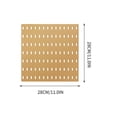 thumbnail image 3 of Cavity Panel Wall Display Decoration Perforation | Tabletop Kitchen Household Storage Plastic Shelving | 28cm x 28cm | 1 Tablet, 3 of 3