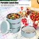 thumbnail image 2 of Caja Bento Apilable Con Sello De Acero Inoxidable, Fiambrera A Prueba De Fugas, Contenedores De Alimentos Para Trabajo, Escuela, Oficina, Niños, Adultos, Estudiantes, Niños, 4 Capas, Azul Jadeshay moderno, 2 of 7