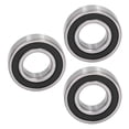 thumbnail image 1 of Rubber Sealed Ball Bearing 3Pcs Deep Groove Ball Bearing Rubber Seal Accessory Set Kit For Equipment Machine, 1 of 8
