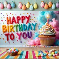 thumbnail image 4 of Colorful 3D Style Happy Birthday Banner Party Decoration Backdrop Photography Prop for Birthday Parties Family Gatherings Celebration Events Photo Booths, 4 of 7