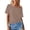 Khaki, variant on Ticikt Women's Off The Shoulder Oversized T Shirts Short Sleeve Casual 2026 Summer Basic Tees for Going Out,Color:Dark Gray,Size:L