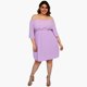 thumbnail image 4 of Vestido campesino Roman Fashion modelo 7362 lila Talla extra 38, 4 of 5