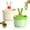 White + Green, variant on CATPAN Sink Drain Strainer, Press to Dump Sink Strainer, Kitchen Sink Strainer Basket with Lifting Handle,Waste Collector Fun Sink Accessory for Sink, Sink Food Catcher for Kitchen (White + Green)