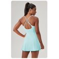 thumbnail image 3 of Women Sports Running Skirt Fitness Quick Dry Breathable One Piece Slip Dress, 3 of 3