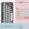 thumbnail image 4 of Wireless Keyboard Mouse Combo, 78 Keys Ergonomic  Computer Keyboard and Mouse Combo with Round Keycaps, Ultra Thin Keyboard Mouse Combo, 4 of 7