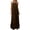 Brown, variant on Long Backless Dress Women's Sexy Spaghetti Strap Bodycon Cowl Neck Party Cocktail Maxi Dress(White,M)