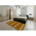 thumbnail image 4 of Ahgly Company Indoor Rectangle Patterned Orange Gold Area Rugs, 4' x 6', 4 of 6