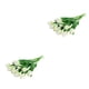 thumbnail image 1 of Cateissary 10X Artificial PU Real Touch simulación falso ramo flores boda interior decorativo jardín florero accesorios verde Verde 2Conjunto, 1 of 6