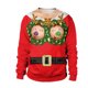 thumbnail image 3 of Suéter feo de Navidad falso, unisex, para hombres y mujeres, para vacaciones, Papá Noel, gato, elfo, suéter divertido de Navidad con pelo falso, blusas de otoño e invierno, 3 of 5
