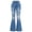 3# Blue, variant on Baggy Jeans for Girls Wide Leg Ripped High Elastic Waisted Denim Pants Cute Summer Trousers Y2K Streetwear 7-14Y