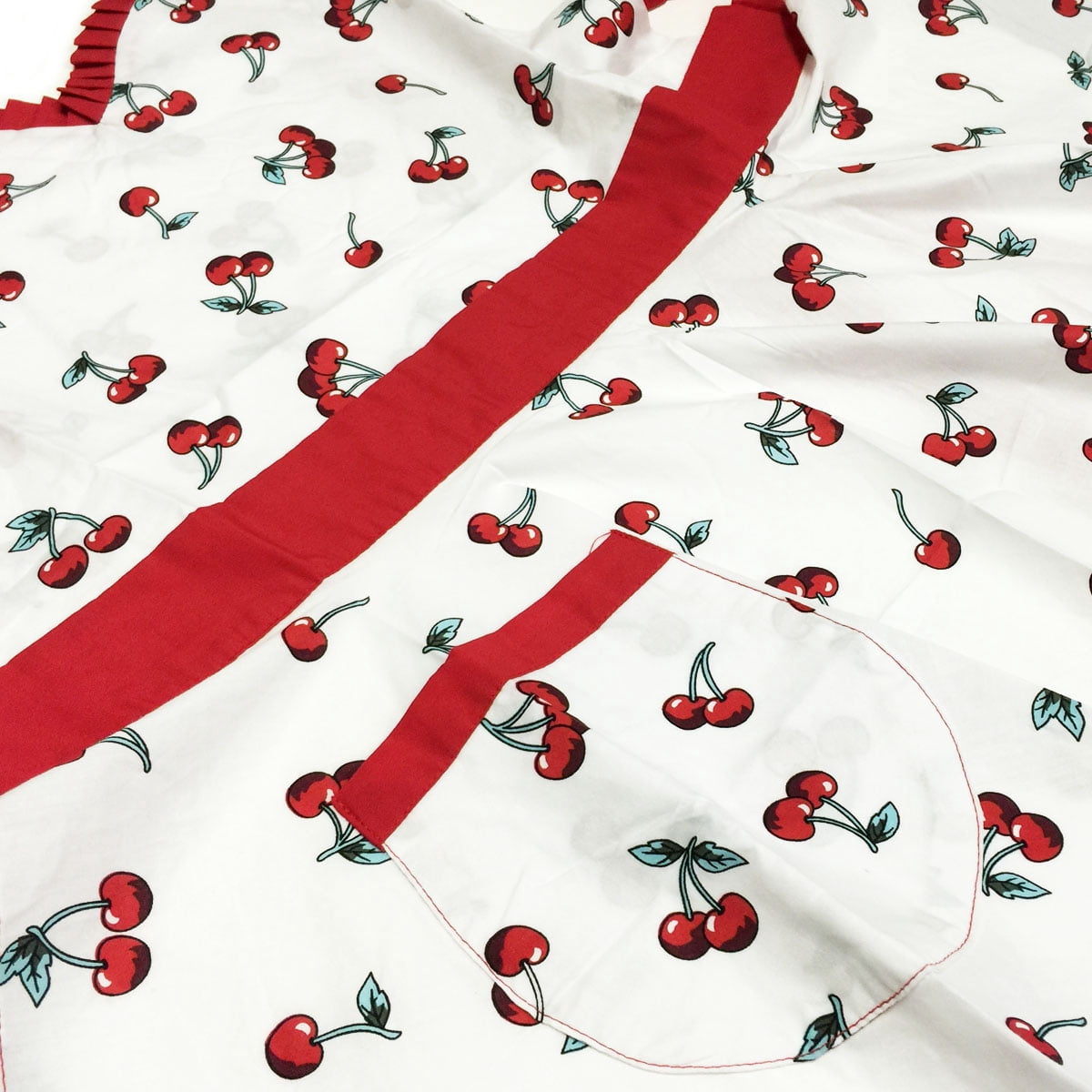 Wrapables® Adjustable Flirty Hostess Apron, Sweet Cherries