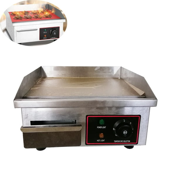 INTBUYING Electric Flat Cooking Griddle Stove Teppanyaki Maker 1500W