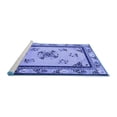 thumbnail image 2 of Ahgly Company Machine Washable Indoor Rectangle Oriental Blue Asian Inspired Area Rugs, 7' x 10', 2 of 4