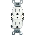 thumbnail image 1 of Outlet Leviton, 15 A, 125 V, dúplex, blanco, 5-15R, para uso residencial, 1 of 1