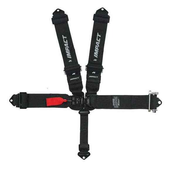 Impact Racing 5-Point Ratchet Seat Belt Set, 3" Shoulder Strap