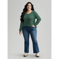 thumbnail image 7 of SWQZVT Plus Size Tops for Women Long Sleeve Oversize Sweaters Fall Casual Loose Tunic Knit Pullover Shirts Winter Clothes, 7 of 7