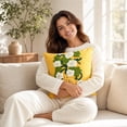 thumbnail image 6 of Zynviq Decorative Pillow Covers 18x18inch Multicolor Couch Pillow Covers Flower Polyester Square with Zipper, 6 of 6