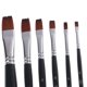 thumbnail image 3 of Juego de 6 Pinceles de Pintura Sunnimix Mango Corto Nylon Cabellos, 3 of 6
