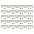 thumbnail image 2 of 20Pcs Arch Bridge Buckle,16.5x6x7mm Zinc Alloy Metal D Loop Connector Buckle Button Repairs Rivet Leather Decorative Rivet Set with Crossed Screw for Leather Projects, 2 of 7