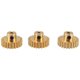 thumbnail image 1 of 3PCS 3.175mm Shaft Brass Pinion Motor Gear M0.8 for 1/10 1/8 RC,23t, 1 of 5