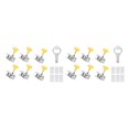 thumbnail image 3 of QualitChoice 6piece Durable Aluminum Door Lock - Universal And Multi-purpose Security Solution Window Lock Silver 60*25*25mm 2Set, 3 of 6