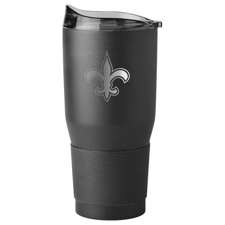 New Orleans Saints 30oz. Black Powder Coat Ultra Travel Mug - No (Best Way To Travel In New Orleans)