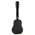 thumbnail image 2 of Guitarra acústica de 21 pulgadas, tamaño pequeño, portátil, de madera, para niños (negro), 2 of 7