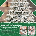 thumbnail image 6 of 5ft PE/PVC Mixed Flocking Automatic white Christmas Tree - Easy Setup Foldable Holiday Decor, 6 of 7