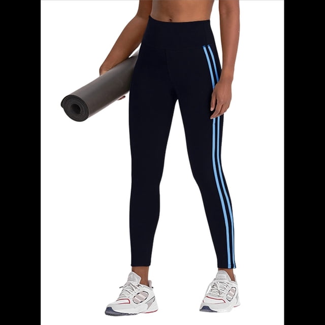 de Compresión para Control de Abdomen para Mujer, Pantalones de Yoga para Correr y Hacer Ejercicio con Cintura Alta. Azul L