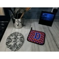 thumbnail image 3 of Carolines Treasures CJ1044-DPTHD Letter D Chevron Orange and Blue Pair of Pot Holders, 7.5HX7.5W, multicolor, 3 of 3