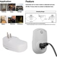 thumbnail image 3 of FSLIVING Motion Sensor Dimmable Iron & Glass Pendant Light with 15FT Plug-In Cord, Clear Glass, 3 of 8