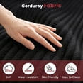 thumbnail image 4 of Centilab Big Bean Bag Chairs, Adults Bean Bag Lounger Sofa with Memory Foam Filled, Bean Bag Couch for Living Room Bedroom Lounge, Ergonomic Support, Black, 4 of 8