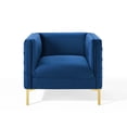 thumbnail image 6 of Modway Resonate Performance Velvet Armchair in Navy, 6 of 9