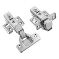 thumbnail image 2 of Luokim 40PCS Full Overlay Frameless Cabinet Door Hinges Nickel Plated Integrated Silent System, 2 of 5
