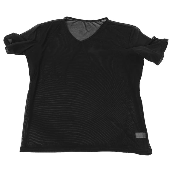 BESTYASH Mens Sweatproof Undershirts Black Nylon Breathable Sports 1Pack