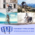 thumbnail image 7 of BUCKLOS MTB Flat Pedals Mountain Bike Pedals,3 Bearings Road Bike Bicycle Pedals Adult，CNC Aluminum Alloy Non-Slip for BMX/Gravel Bike/Hybrid Bike 9/16", 7 of 7