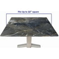 thumbnail image 5 of Elastic Edge Fitted Tablecloth, Marble Pattern Printed on Wrinkle Resistant Polyester Table Cover, for Kitchen Dining Party Patio Tabletop Decoration, Fit for 34" x 34"Square Table, 5 of 5