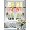 thumbnail image 4 of Spring Leaves Sheer Curtains for Living Room Bedroom Ombre Fruit Abstract Flower Painting Sheer Curtains 54 Inch Long 2 Panels Set Light Filtering Curtain Window Treatments Drapes for Dining Room, 4 of 6