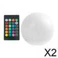 thumbnail image 1 of 2x Luz De Bola De Piscina Flotante Impermeable Con Control Remoto 16 Colores, 1 of 8
