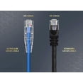 thumbnail image 4 of Cable Leader 30ft Slim Cat6a 28AWG UTP Ethernet Network Patch Cable, Blue, 4 of 6