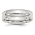 thumbnail image 3 of 925 Sterling Silver 6mm Comfort Fit Milgrain Band Ring Size 12, 3 of 7