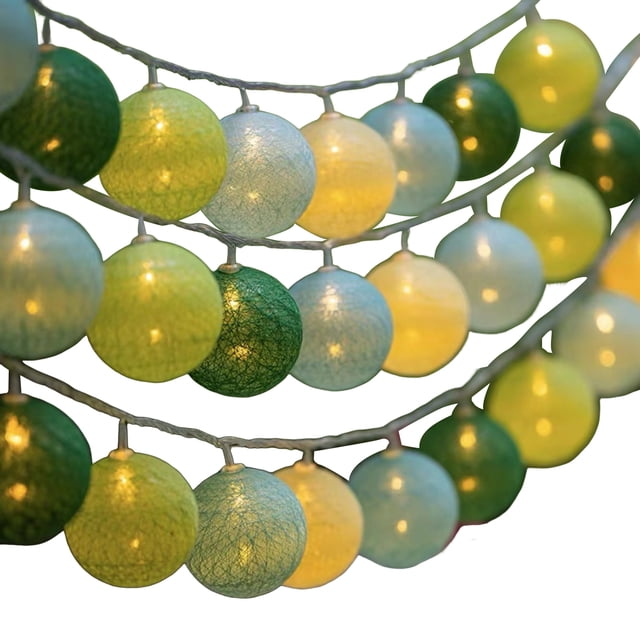 Guirnalda de luces impermeable con pilas, 10/20/40 LED, para Navidad, bodas y fiestas, lámpara decorativa