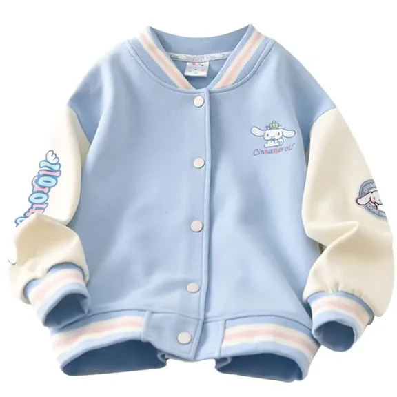 Sanrio Cinnamoroll Children Sweatshirt Kawaii Fashion Top Cute Anime Sport Jacket Long Sleeve Hoodie Gift for Kids