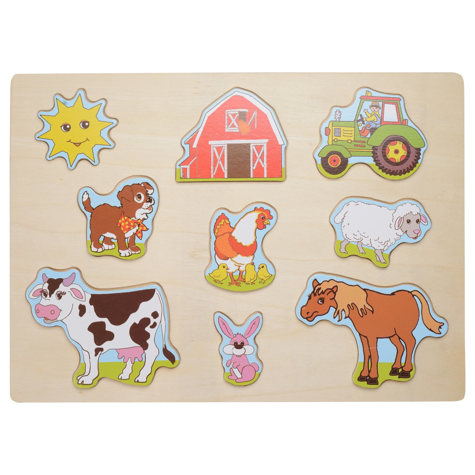 Educational Learning Toy Book Puzzle for Toddler Kids Children Farm Animals 2 